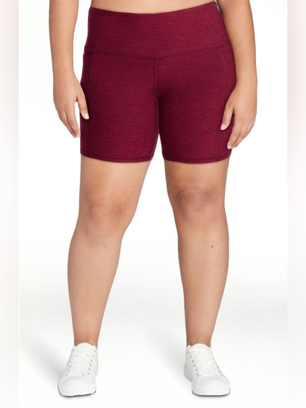 NWT Athletic Works Maroon Bike Shorts with side pockets